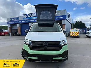 Used 2021 Volkswagen Transporter T28 Camper Lwb White / Sage Green - Interior and Exterior details 10