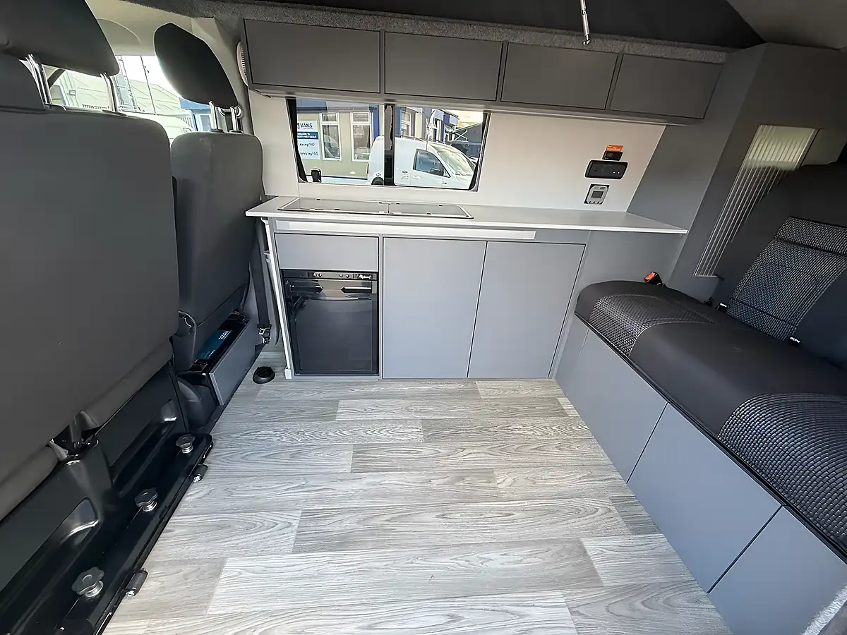 Used 2021 Volkswagen Transporter T28 Camper Lwb White / Sage Green - Interior and Exterior details 11