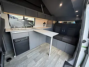 Used 2021 Volkswagen Transporter T28 Camper Lwb White / Sage Green - Interior and Exterior details 17