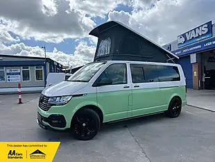 Used 2021 Volkswagen Transporter T28 Camper Lwb White / Sage Green - Interior and Exterior details 4