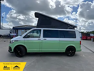 Used 2021 Volkswagen Transporter T28 Camper Lwb White / Sage Green - Interior and Exterior details 5