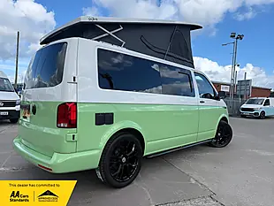 Used 2021 Volkswagen Transporter T28 Camper Lwb White / Sage Green - Interior and Exterior details 9