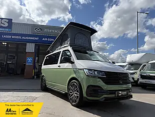 Used 2021 Volkswagen Transporter T28 Camper White & Green - Interior and Exterior details 2