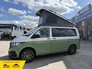 Used 2021 Volkswagen Transporter T28 Camper White & Green - Interior and Exterior details 4