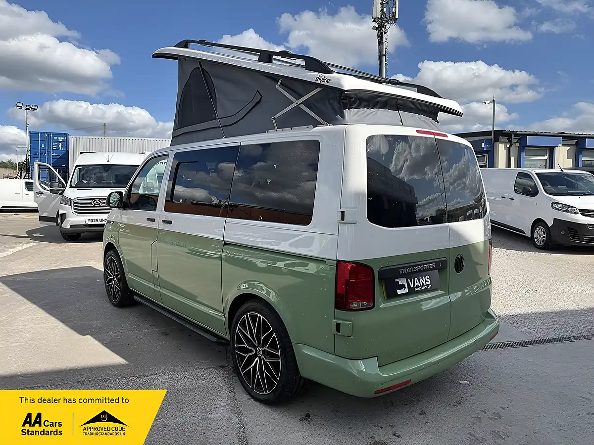 Used 2021 Volkswagen Transporter T28 Camper White & Green - Interior and Exterior details 5