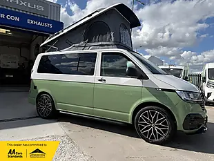Used 2021 Volkswagen Transporter T28 Camper White & Green - Interior and Exterior details 9