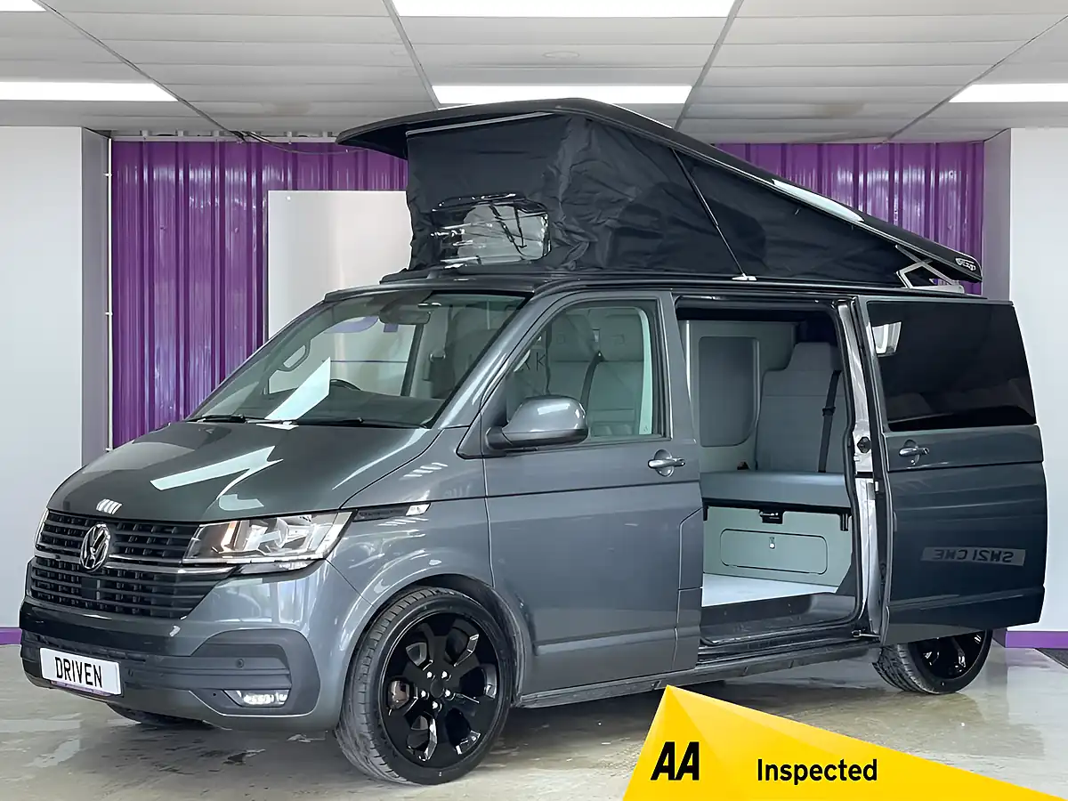 Used 2021 Volkswagen Transporter T28 Highline Panel Van Iridium Grey - Front View
