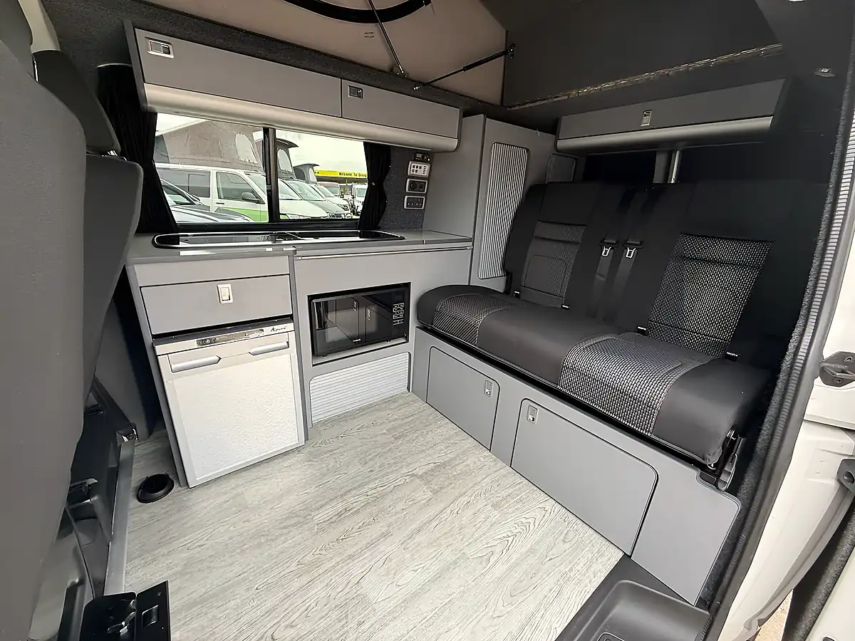 Used 2021 Volkswagen Transporter T32 Camper White / Ascot Grey - Interior and Exterior details 14