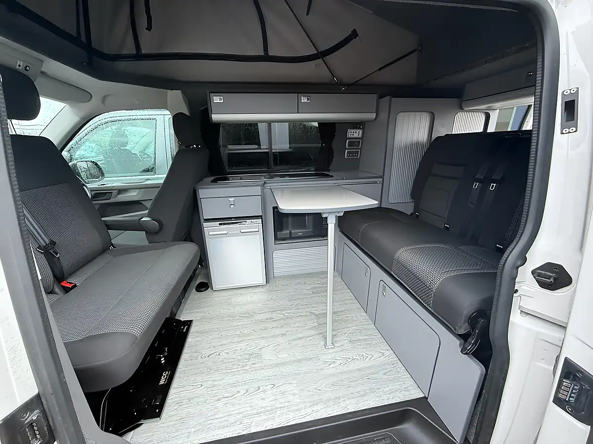 Used 2021 Volkswagen Transporter T32 Camper White / Ascot Grey - Interior and Exterior details 18