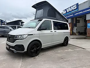 Used 2021 Volkswagen Transporter T32 Camper White / Ascot Grey - Interior and Exterior details 3