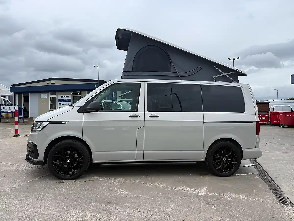 Used 2021 Volkswagen Transporter T32 Camper White / Ascot Grey - Interior and Exterior details 4