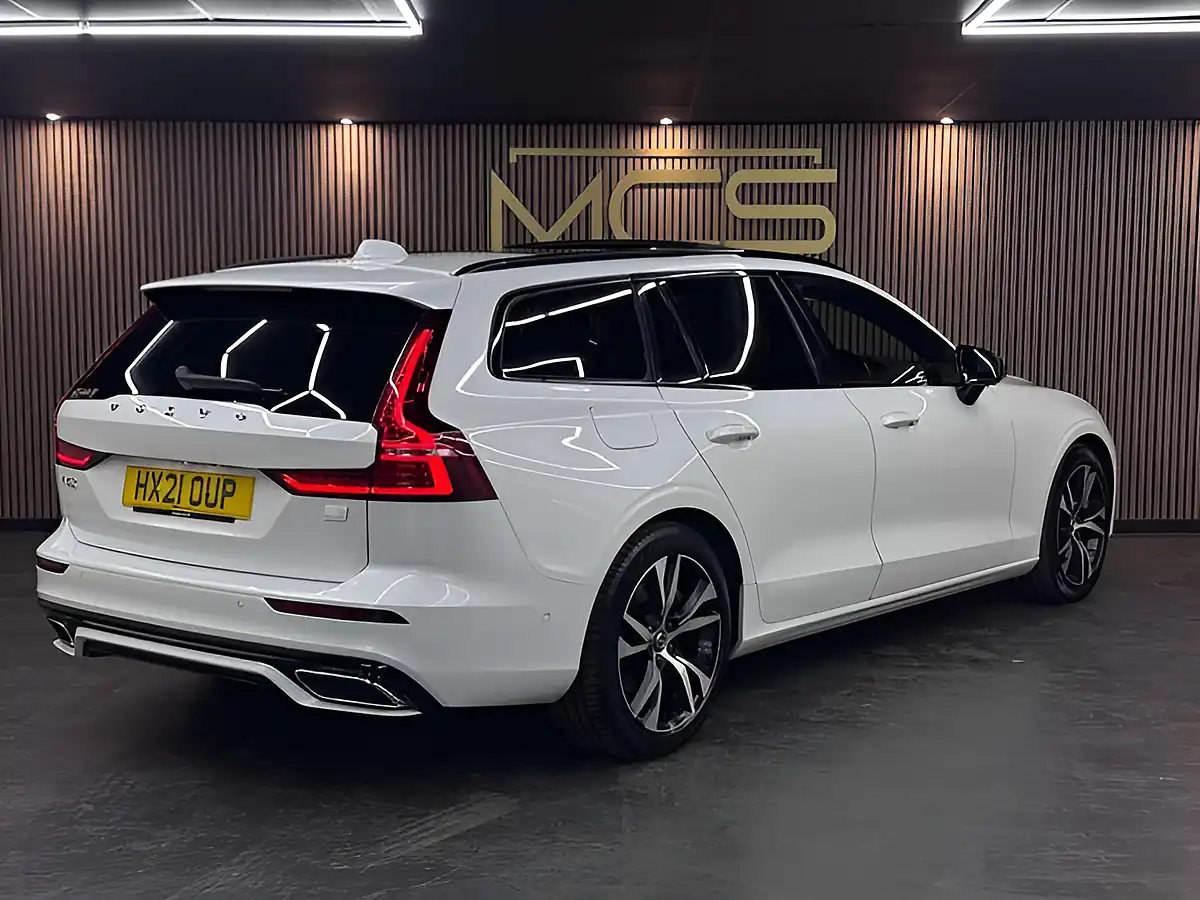Used 2021 Volvo V60 R-Design White - Interior and Exterior details 4