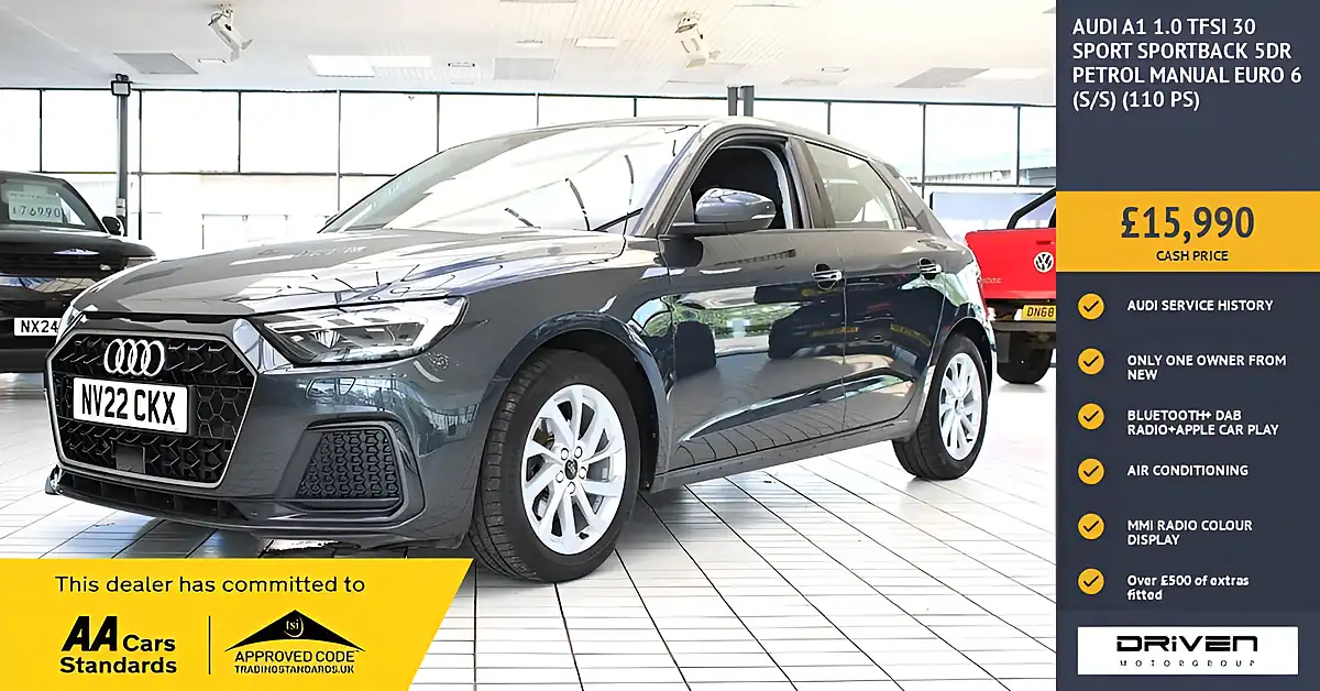 Used 2022 Audi A1 Sport Sportback Grey - Front View