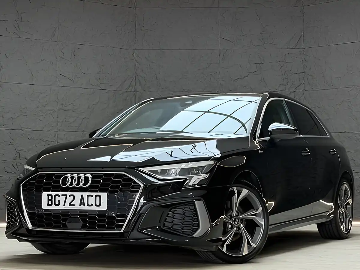 Used 2022 Audi A3 S Line Black - Front View