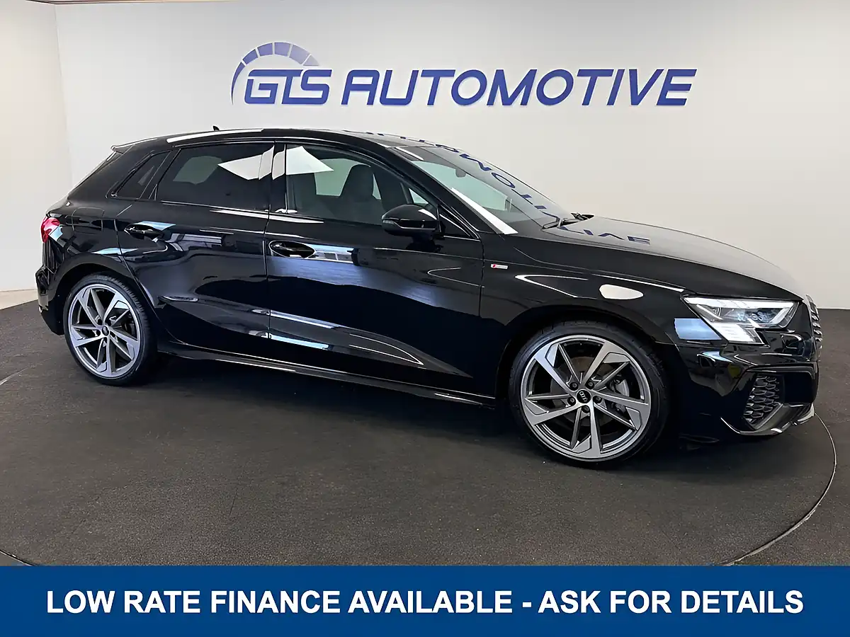 Used 2022 Audi A3 S-Line Edition 1 Mythos Black - Front View
