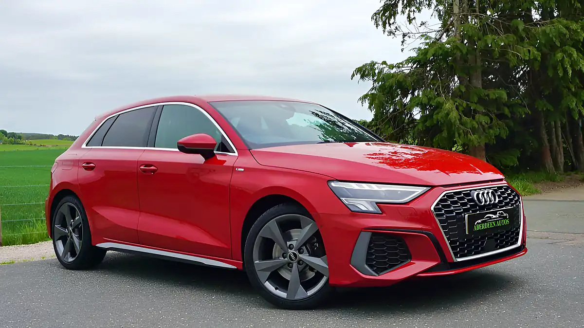 Used 2022 Audi A3 S Line Red - Front View