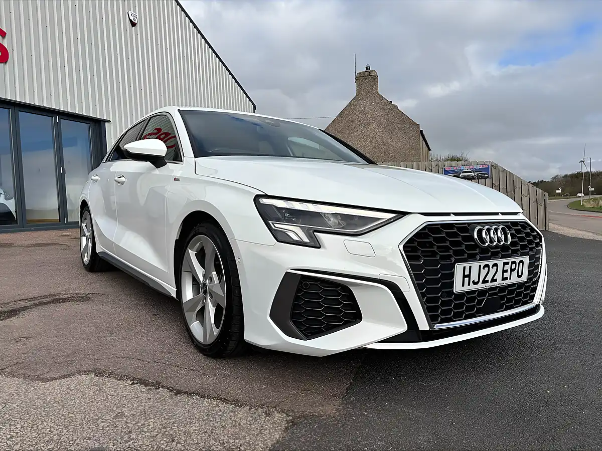 Used 2022 Audi A3 S Line White - Interior and Exterior details 2