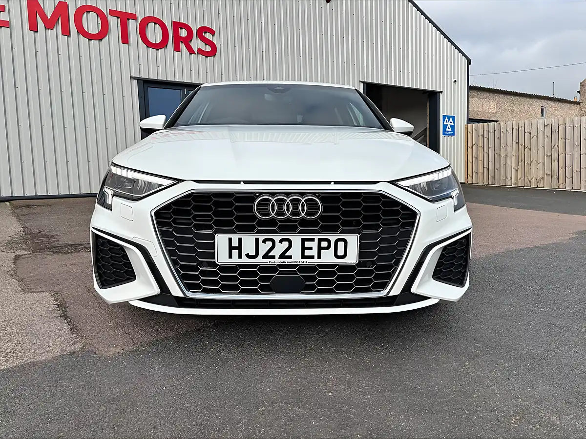Used 2022 Audi A3 S Line White - Interior and Exterior details 9