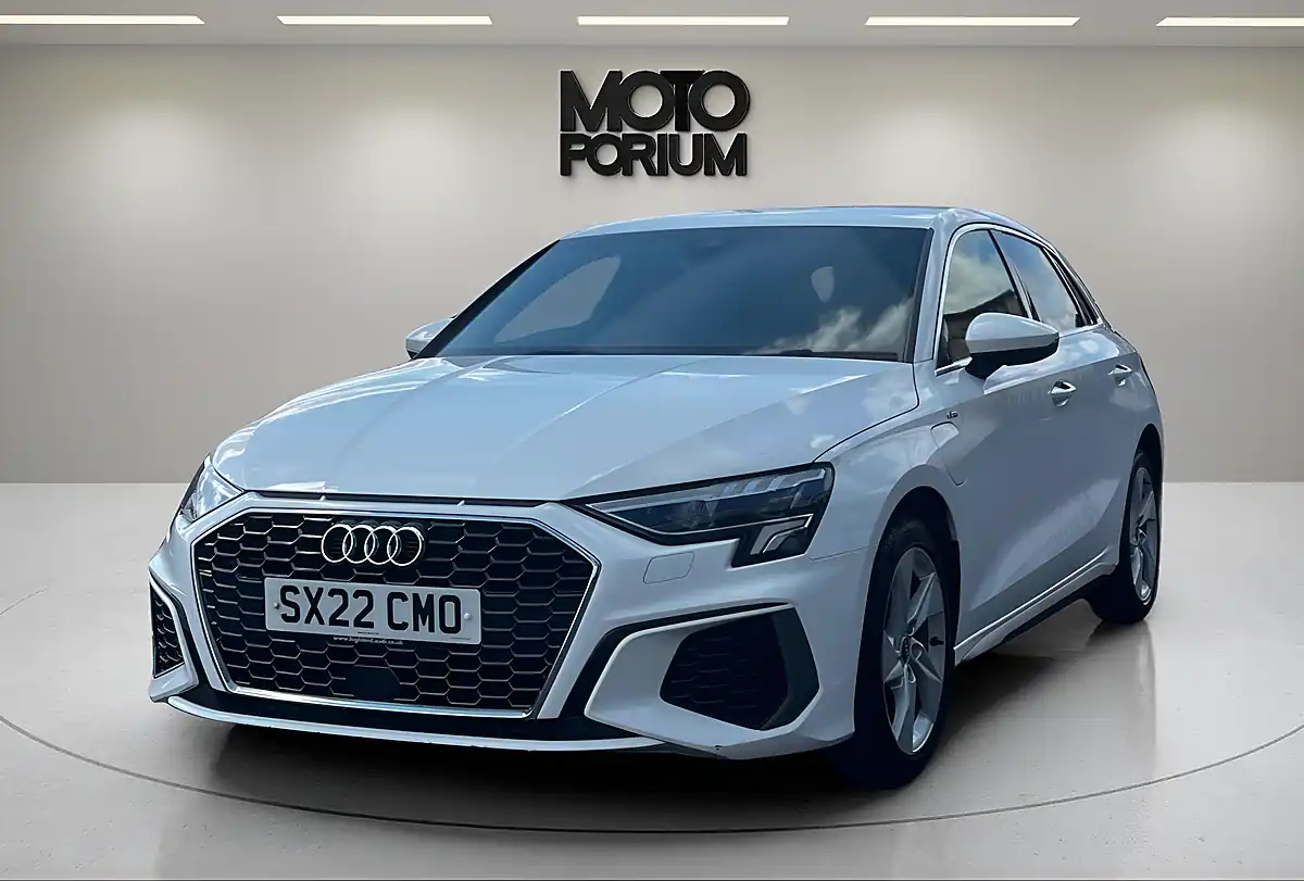 Used 2022 Audi A3 S Line White - Interior and Exterior details 9