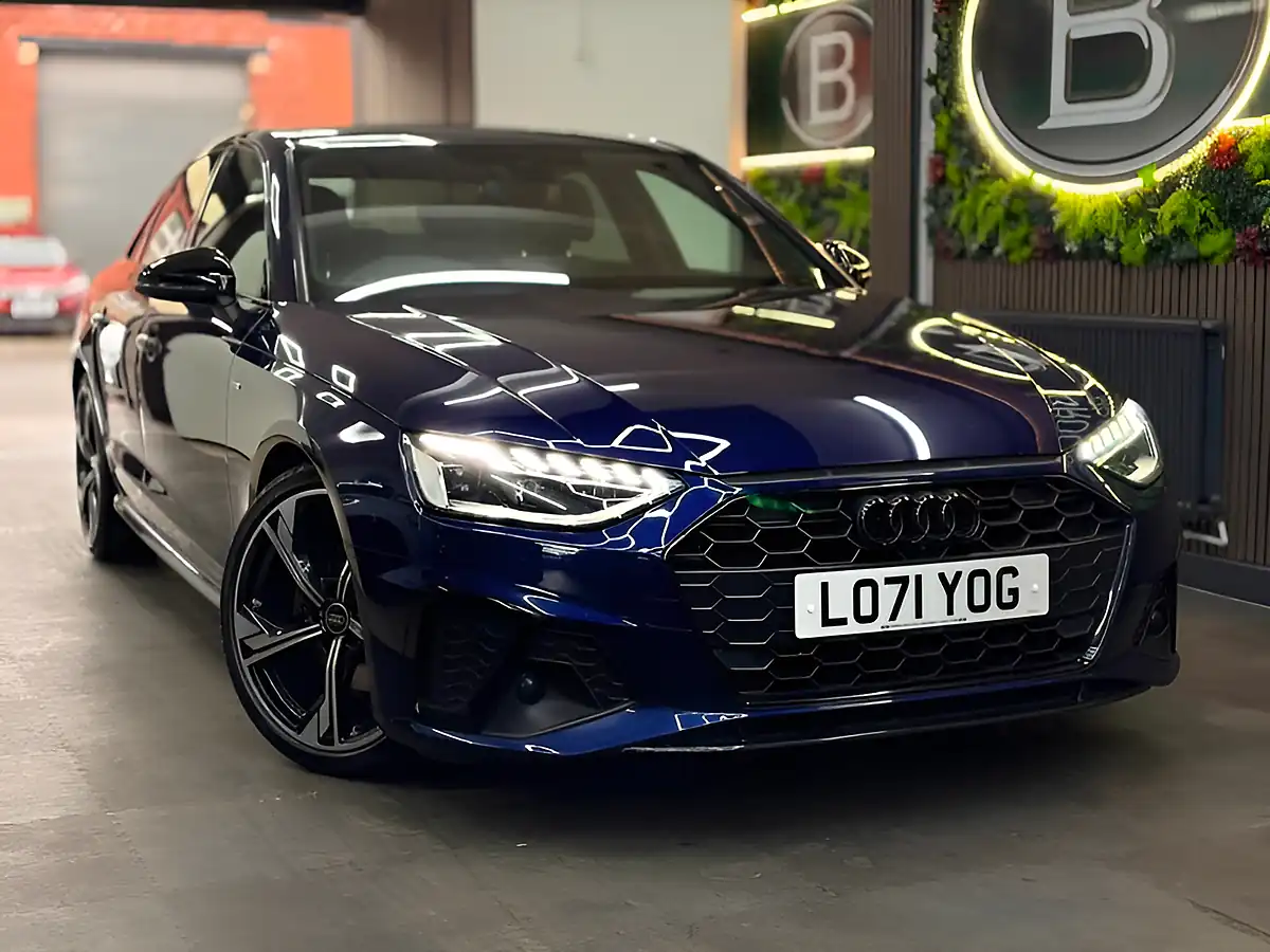 Used 2022 Audi A4 S Line Black Edition Blue - Front View