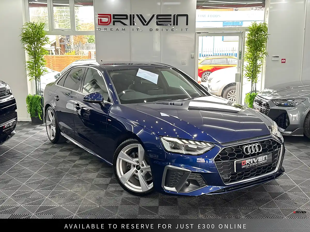 Used 2022 Audi A4 S Line Blue - Front View