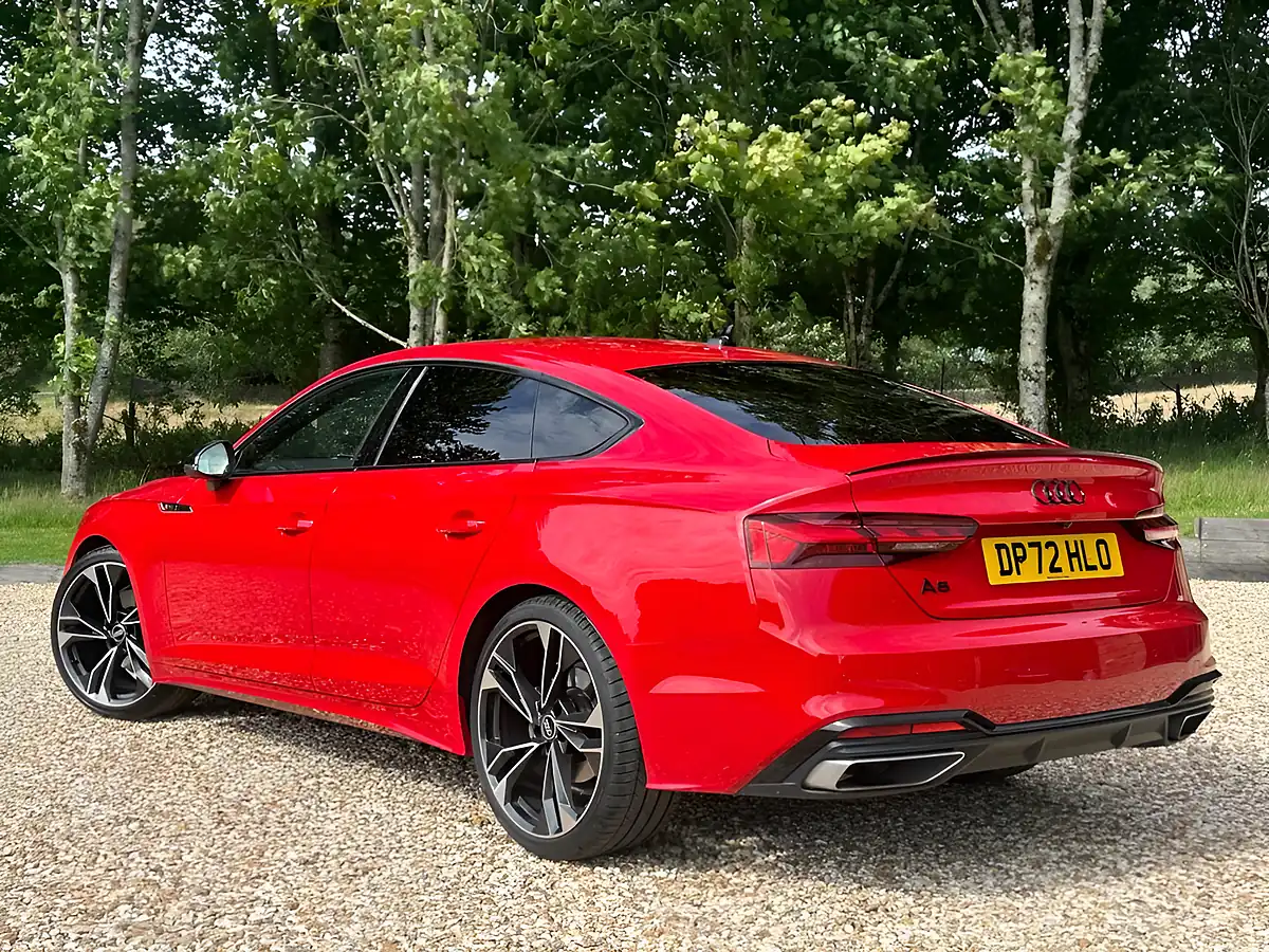 Used 2022 Audi A5 Black Edition Red - Interior and Exterior details 6