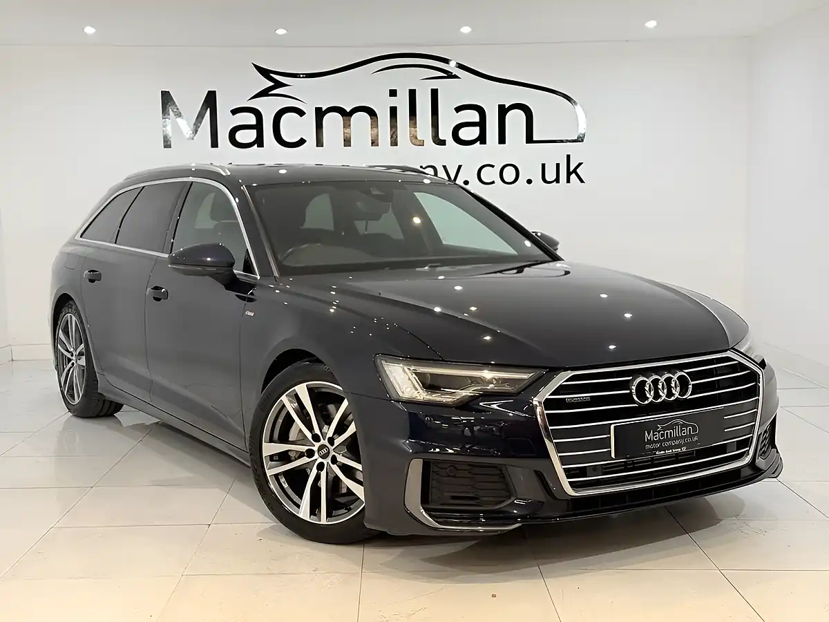 Used 2022 Audi A6 Avant S Line Blue - Front View