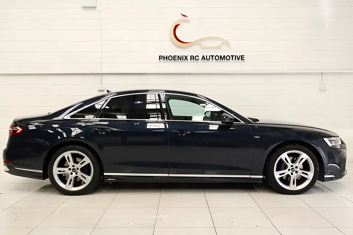 Used 2022 Audi A8 S Line Blue - Interior and Exterior details 5