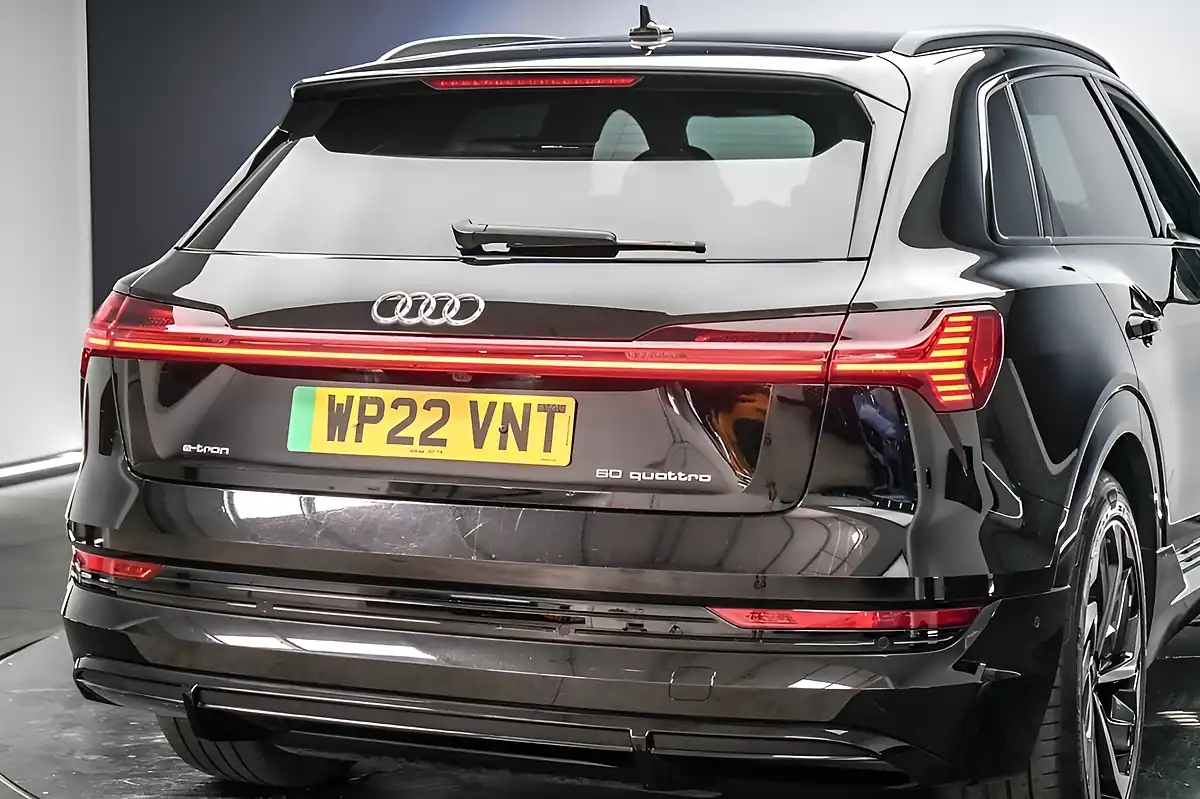 Used 2022 Audi E-Tron Black Edition Mythos Black - Interior and Exterior details 12
