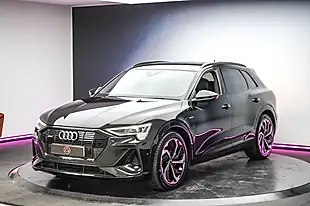 Used 2022 Audi E-Tron Black Edition Mythos Black - Interior and Exterior details 13
