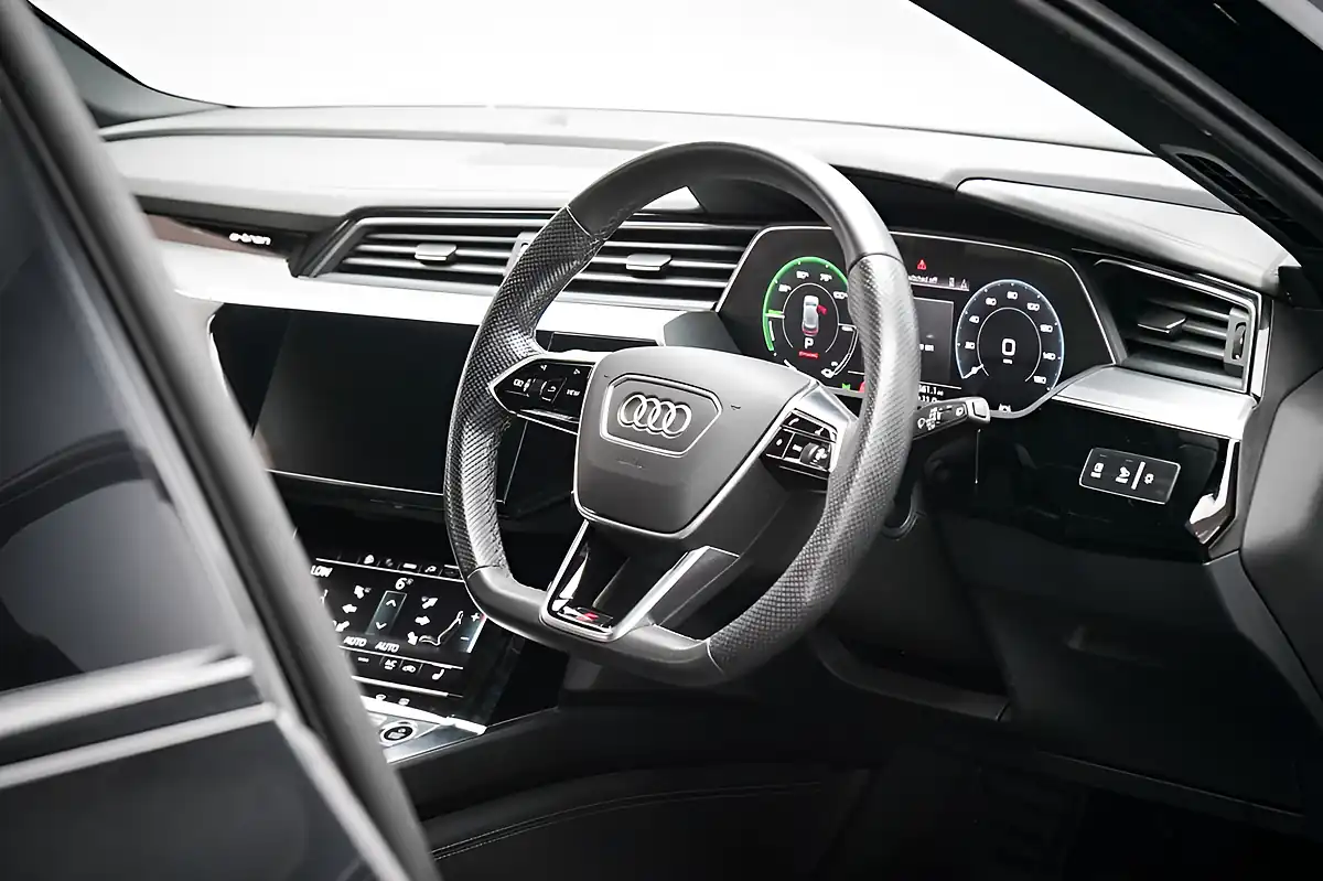 Used 2022 Audi E-Tron Black Edition Mythos Black - Interior and Exterior details 15