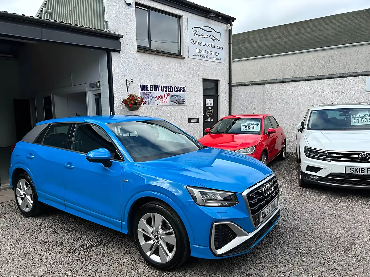 Used 2022 Audi Q2 S Line Turbo Blue - Front View