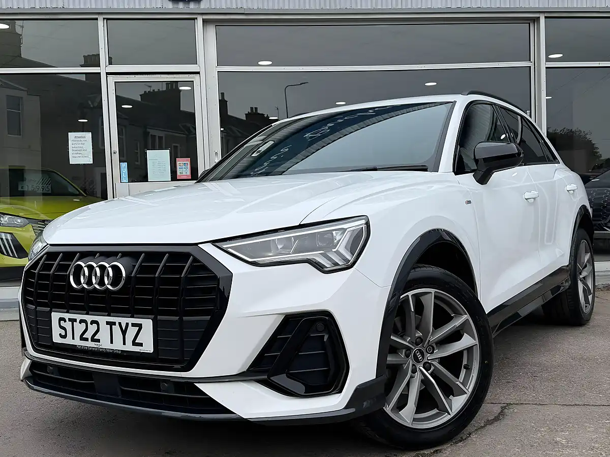 Used 2022 Audi Q3 Black Edition White - Front View