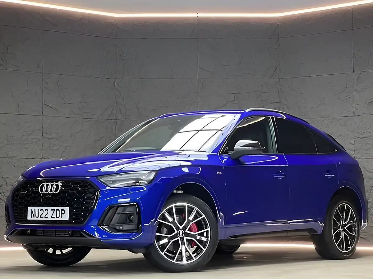 Used 2022 Audi Q5 Edition 1 Sportback Blue - Front View