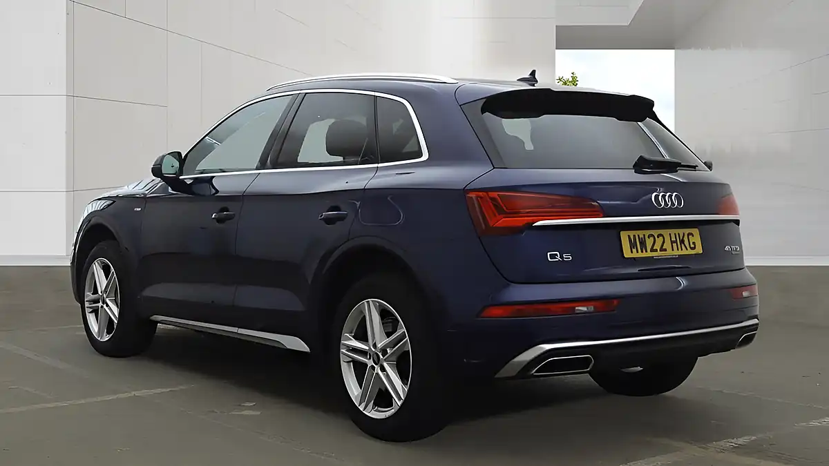 Used 2022 Audi Q5 S Line Blue - Interior and Exterior details 6