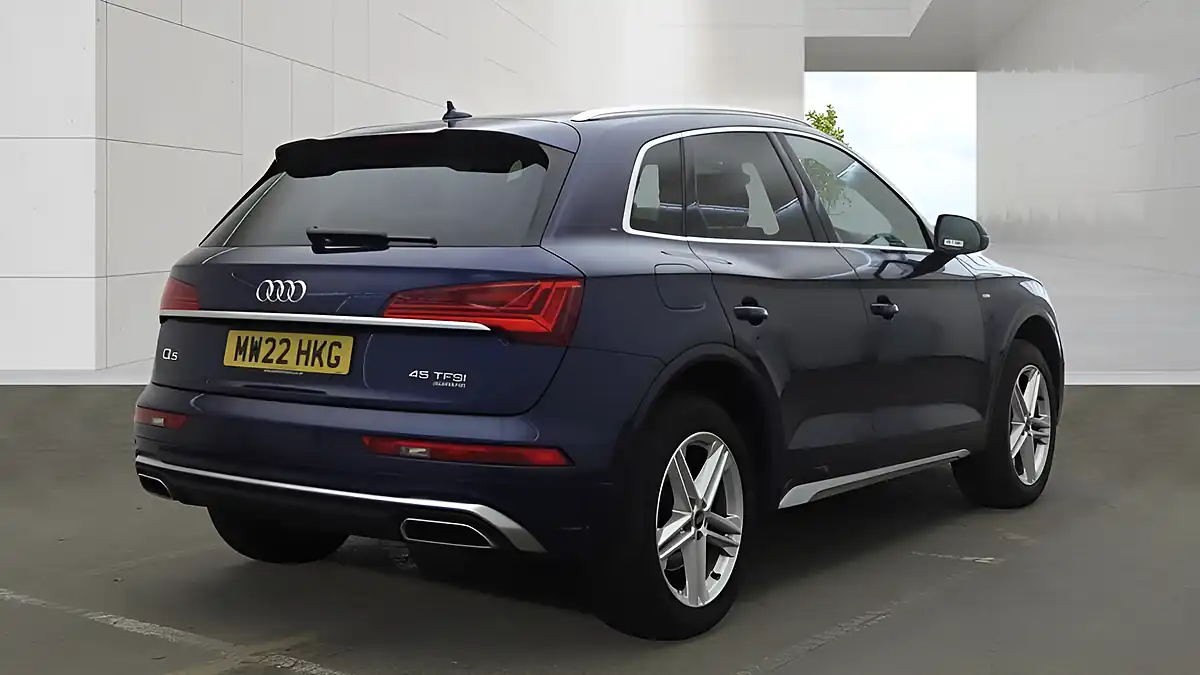 Used 2022 Audi Q5 S Line Blue - Interior and Exterior details 7