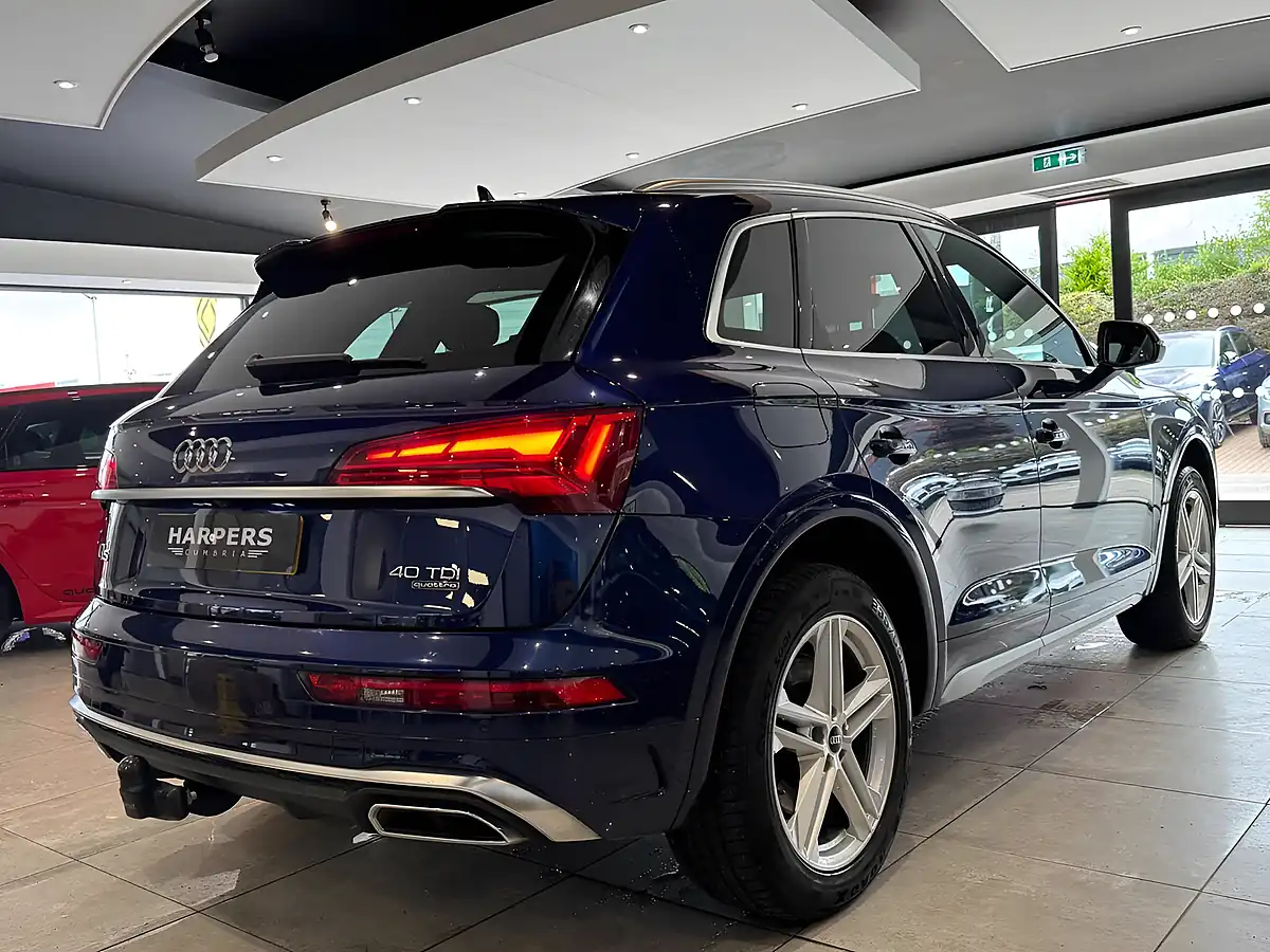 Used 2022 Audi Q5 S Line Blue - Interior and Exterior details 6