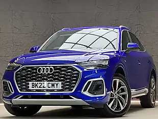 Used 2022 Audi Q5 S Line Sportback Blue - Interior and Exterior details 2