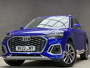 Used 2022 Audi Q5 S Line Sportback Blue - Interior and Exterior details 3