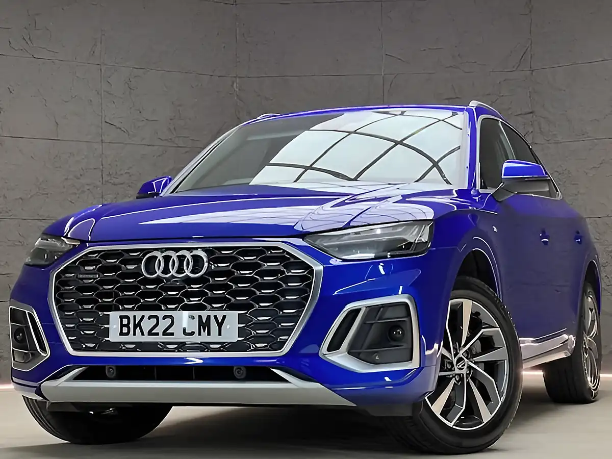 Used 2022 Audi Q5 S Line Sportback Blue - Interior and Exterior details 3