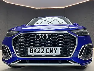 Used 2022 Audi Q5 S Line Sportback Blue - Interior and Exterior details 5