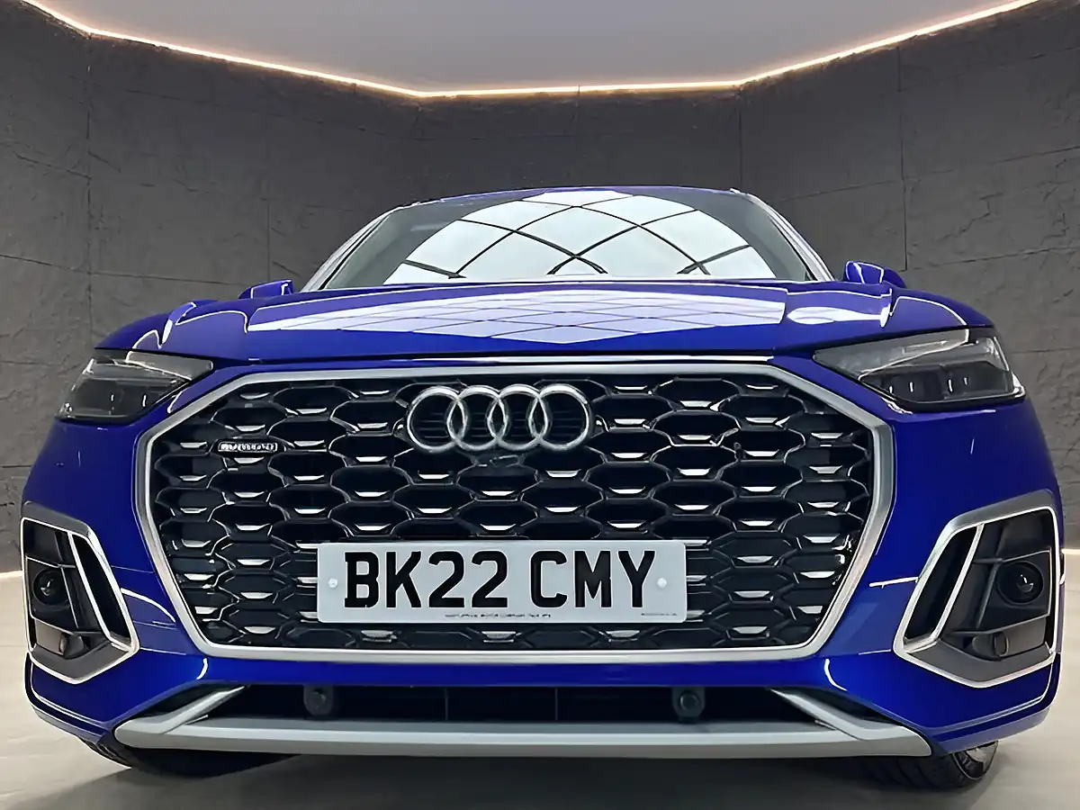 Used 2022 Audi Q5 S Line Sportback Blue - Interior and Exterior details 5