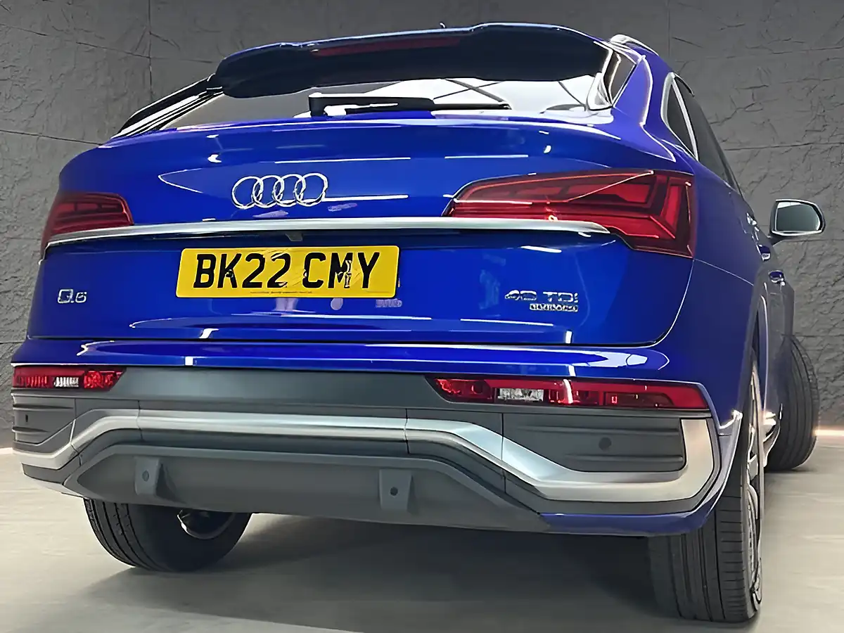 Used 2022 Audi Q5 S Line Sportback Blue - Interior and Exterior details 7