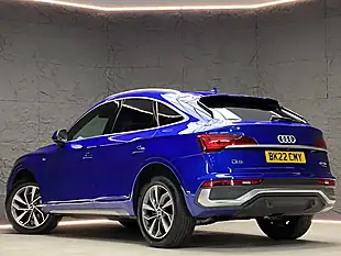 Used 2022 Audi Q5 S Line Sportback Blue - Interior and Exterior details 8