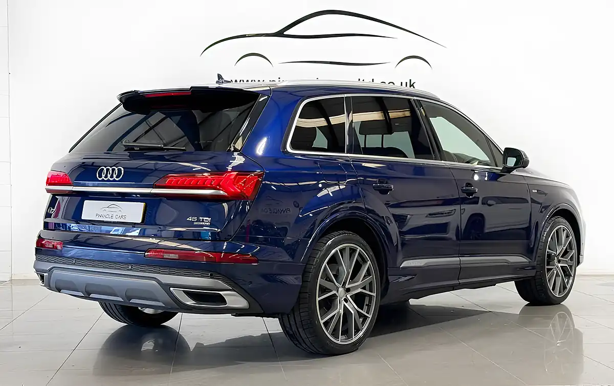 Used 2022 Audi Q7 S Line Navarra Blue - Interior and Exterior details 8