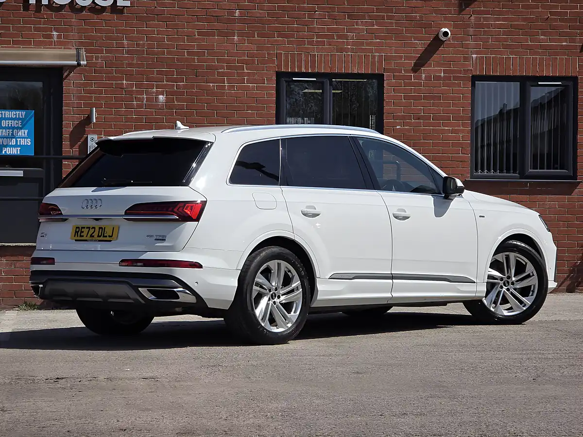 Used 2022 Audi Q7 S Line White - Interior and Exterior details 7