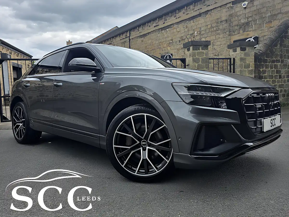 Used 2022 Audi Q8 Black Edition Daytona Grey - Front View