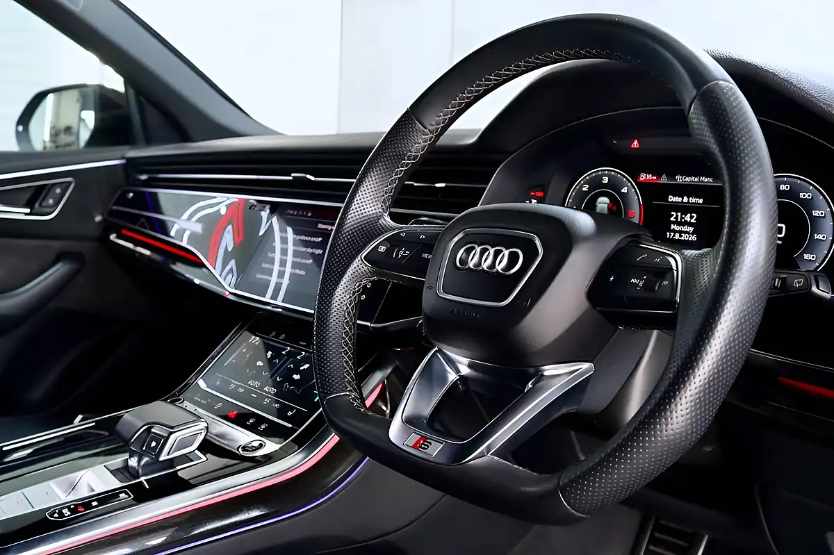Used 2022 Audi Q8 Black Edition White - Interior and Exterior details 11