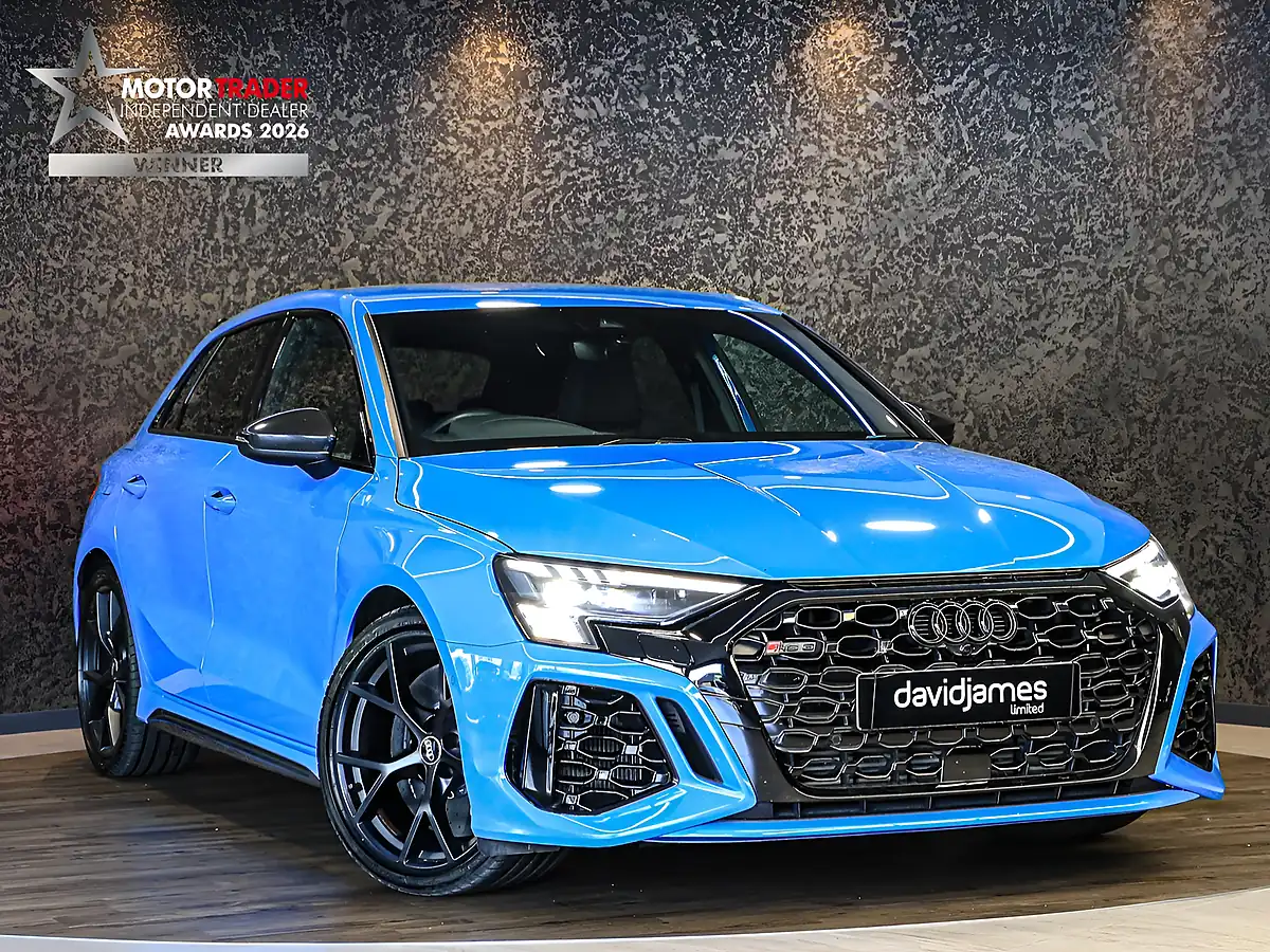Used 2022 Audi RS3 Carbon Black Blue - Front View