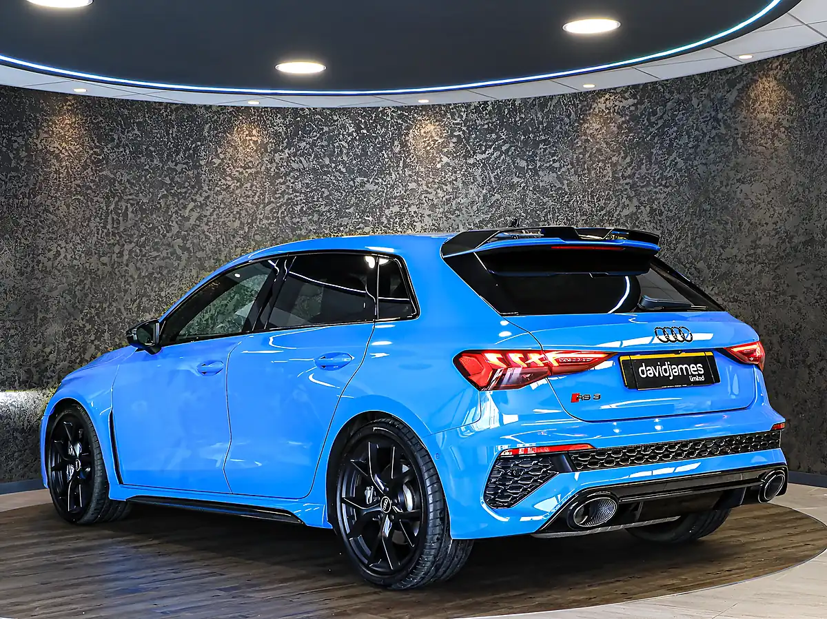 Used 2022 Audi RS3 Carbon Black Blue - Interior and Exterior details 7